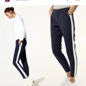 NWOT Old Navy Pull on Pant -Tuxedo stripe on side -Black and White Sz 6 -EUC 🖤​